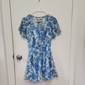 NWT Steve Madden Blue Floral Minidress